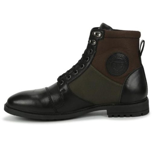 Royal Enfield Tribe Black Olive Brown Riding Boots4