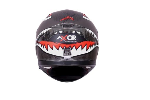 AXOR Apex Sharkco Metal Grey Full Face Helmet3