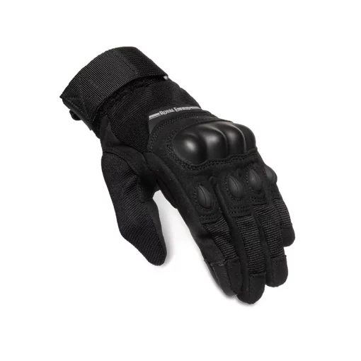 Royal Enfield Womens Military Black Riding Gloves1