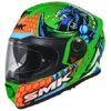 SMK Twister Dragon Gloss Orange Blue Green Full Face Helmet