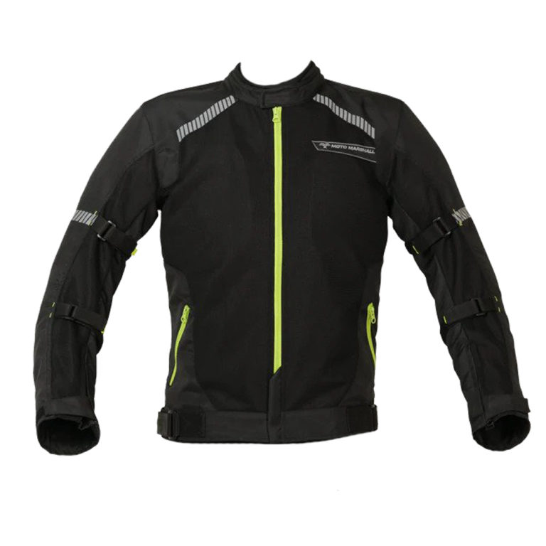 Moto Marshall 2.0 Valor All Weather Black Neon Riding Jacket | Buy ...