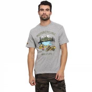 Royal Enfield Campsite Grey Melange T shirt1