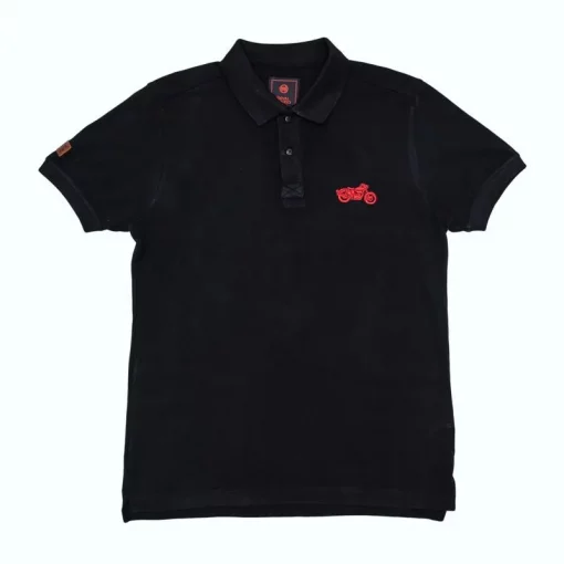 Royal Enfield Polo Essential Black T shirt 2