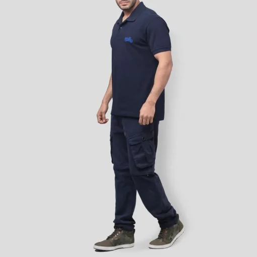 Royal Enfield Polo Essential Navy T shirt 3