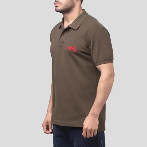 Royal Enfield Polo Essential Olive T shirt 4