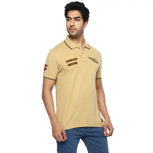 Royal Enfield The Insignia Polo Khaki T shirt2