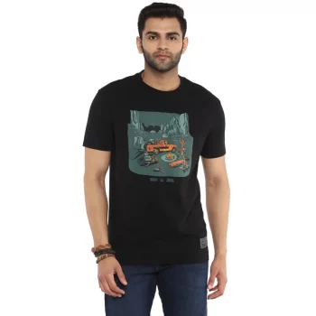 Royal Enfield X Levis Desert Camp Black T shirt