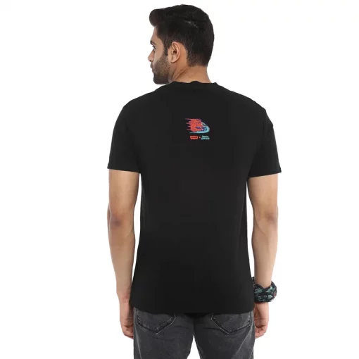 Royal Enfield X Levis Skitching Black T shirt2