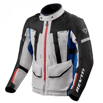 REVIT Sand 4 H2O Silver Blue Riding Jacket