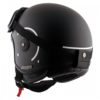 AXOR Alberto Coal Matt Black Silver Open Face Helmet 3