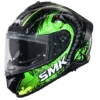 SMK Typhoon Reptile Black Green Yellow Gloss GL284 Helmet