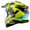 AXOR X CROSS X1 Neon Yellow Blue Motocross Helmet 4