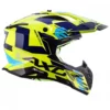 AXOR X CROSS X1 Neon Yellow Blue Motocross Helmet 7