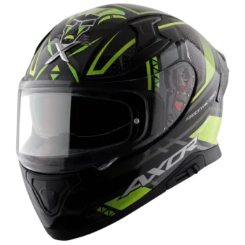 Axor Apex TIKKI Gloss Black Neon Yellow Helmet