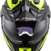 LS2 MX701 EXPLORER Carbon Focus Matt Titanium Hi Viz Yellow Helmet 2