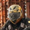 Tiivra Buzzy Noir Composite Fiber Helmet 10