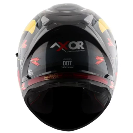 AXOR Street ZAZU Gloss Black Red Helmet (1)