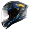 AXOR Street ZAZU Matt Black Blue Helmet (1)