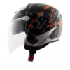 AXOR Striker Cyborg Black White Open Face Helmet (2)