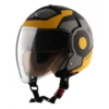 AXOR Striker Ultron Matt Black Neon Yellow Open Face Helmet (3)