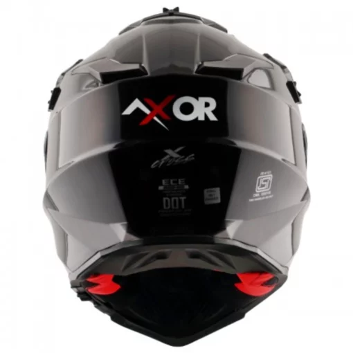 AXOR X CROSS Dual Visor SC Balck Red Dual Sport Helmet (1)