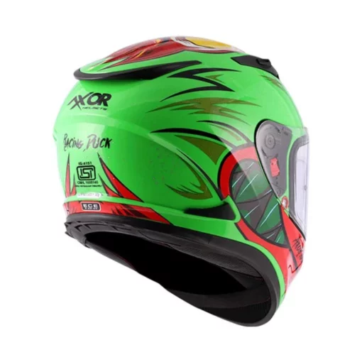 Axor Street Racing Duck Gloss Green Red Helmet (3)