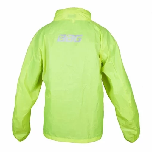 BBG Fluorescent Green Rain Jacket 3