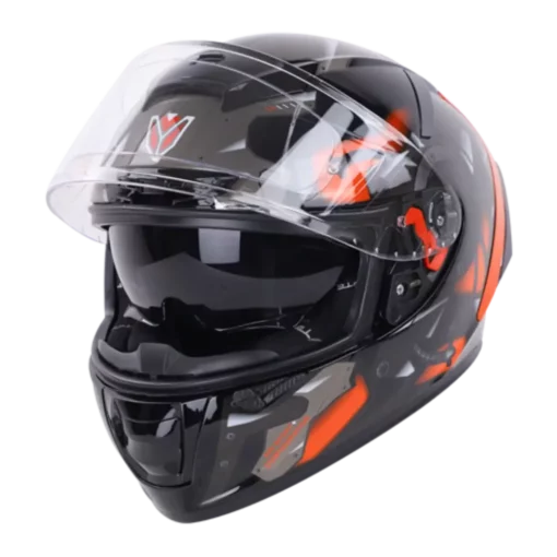 IGNYTE IGN4 Goos Glossy Black Orange Helmet 1 (1)