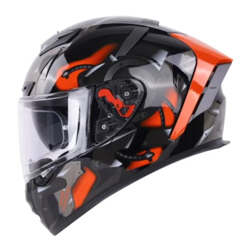 IGNYTE IGN4 Goos Glossy Black Orange Helmet 1 (2)