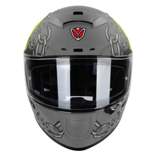 IGNYTE IGN4 Hyena Glossy TIT Grey Helmet 1 (3)