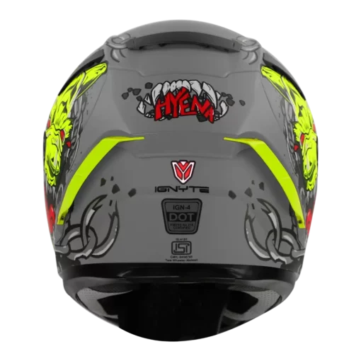 IGNYTE IGN4 Hyena Glossy TIT Grey Helmet 1 (6)