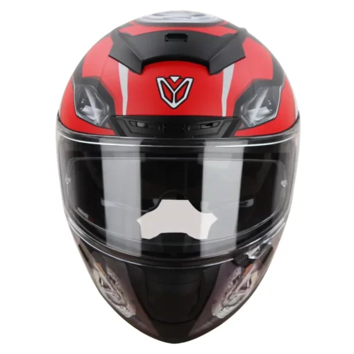 IGNYTE IGN-4 MAC Mat Black Red Helmet | Custom Elements