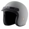 AXOR Retro Jet Euro Globe Dull Cool Grey Open Face Helmet