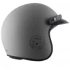 AXOR Retro Jet Euro Globe Dull Cool Grey Open Face Helmet 6