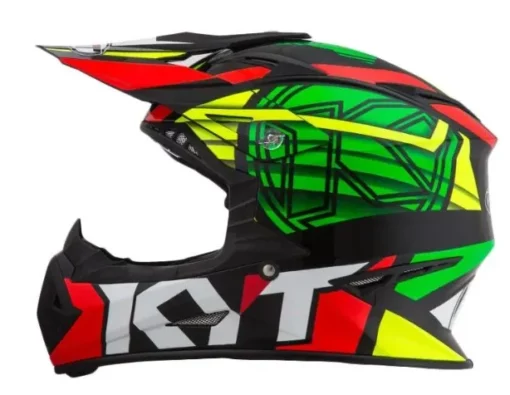 KYT Jumpshot #1 Black Green Fluorescent Helmet