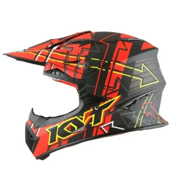 KYT Jumpshot 2 Matt Black Red Helmet