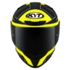 KYT TT Course Electron Matt Black Yellow Helmet 3