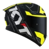 KYT TT Course Electron Matt Black Yellow Helmet 5