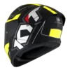 KYT TT Course Electron Matt Black Yellow Helmet 8