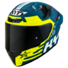 KYT TT Course Fuselage Matt Yellow Helmet 2