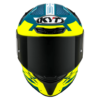 KYT TT Course Fuselage Matt Yellow Helmet 3