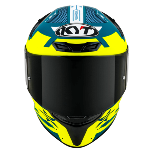 KYT TT Course Fuselage Matt Yellow Helmet 3