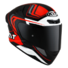 KYT TT Course Overtech Gloss Black Orange Helmet 2