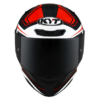 KYT TT Course Overtech Gloss Black Orange Helmet 3