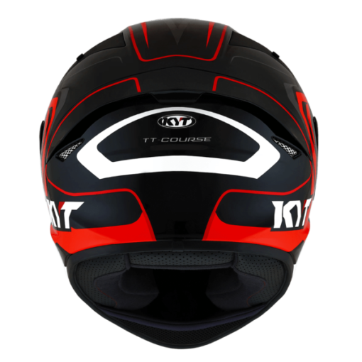 KYT TT Course Overtech Gloss Black Orange Helmet 5