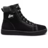 TVS High Ankle Black Riding Shoes