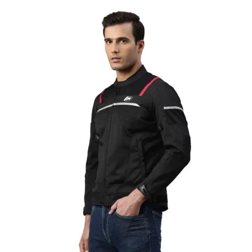 TVS Polyester Black Riding Jacket (CE Level 2) 3