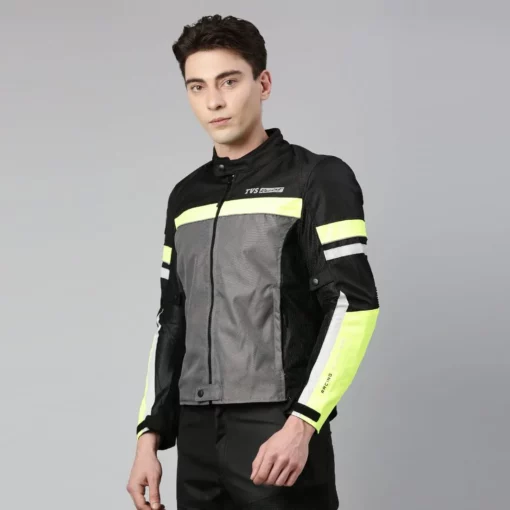 TVS Racing Street Striker SL Neon Black Riding Jacket 3