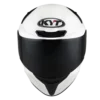 KYT TT Course Plain White Helmet 3