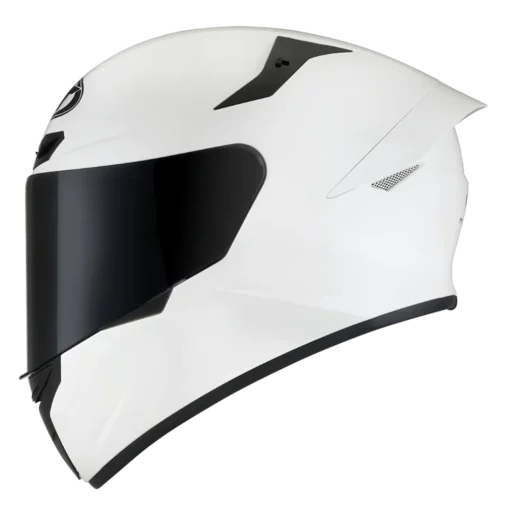 KYT TT Course Plain White Helmet